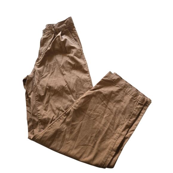 Womens Levis Waterless Brown Pleated W23 L30 Pockets EUC - Picture 5 of 16